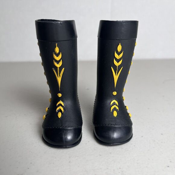 Disney Frozen 2 Frozen Anna Black Boots Fashion Doll Shoes Replacement - Picture 2 of 7